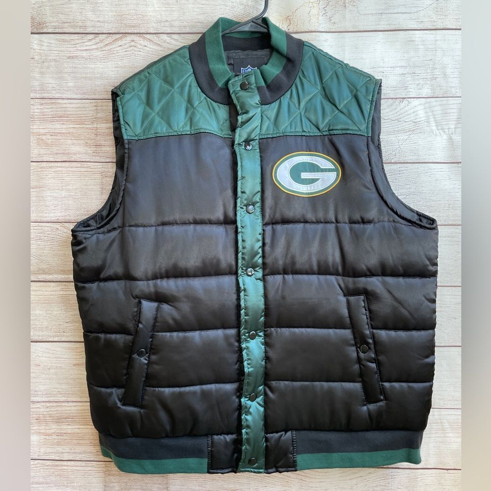 G-lll APPAREL NFL‎ GREEN BAY PACKERS EMBROIDERED PUFFER VEST